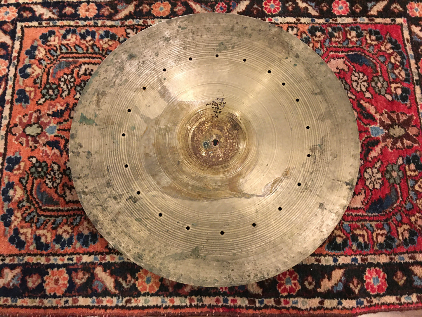 18" Zildjian A 1954-1956 Block Stamp Crash / Ride Cymbal 1784g #32