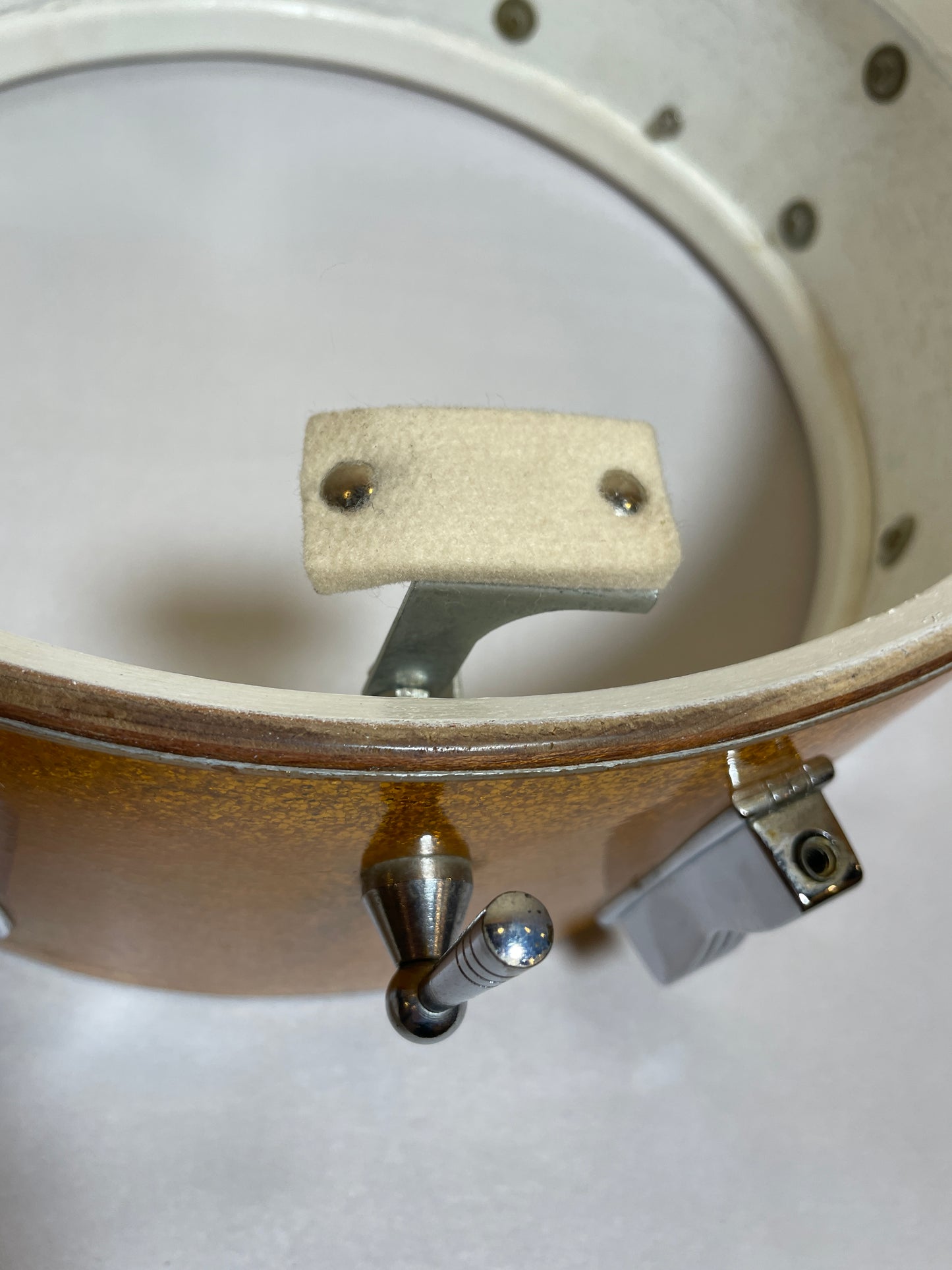 1965 Ludwig 5x14 Jazz Festival Snare Drum Gold Sparkle COB