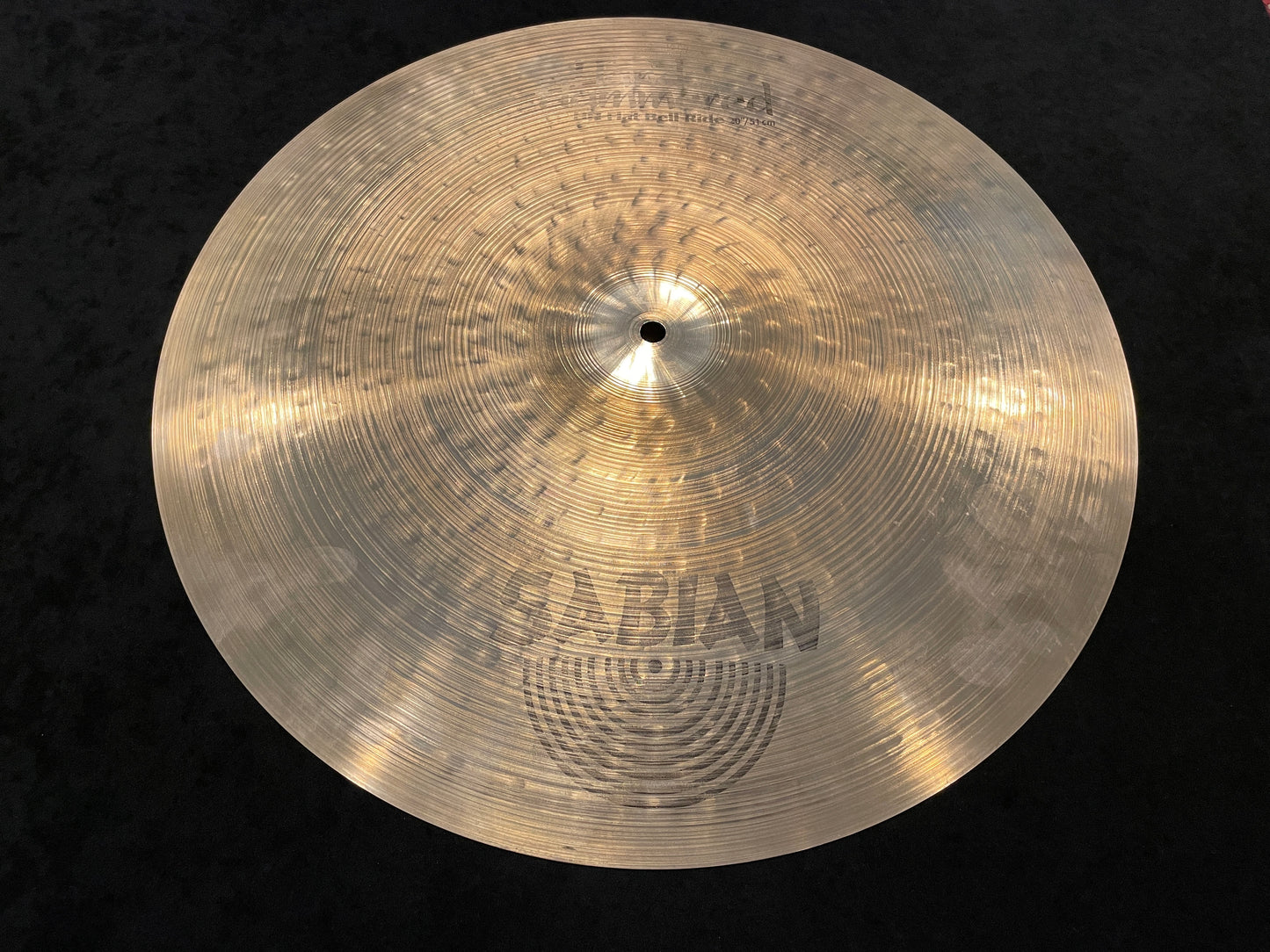 20" Sabian Hand Hammered HH Flat Bell Ride Cymbal 2364g