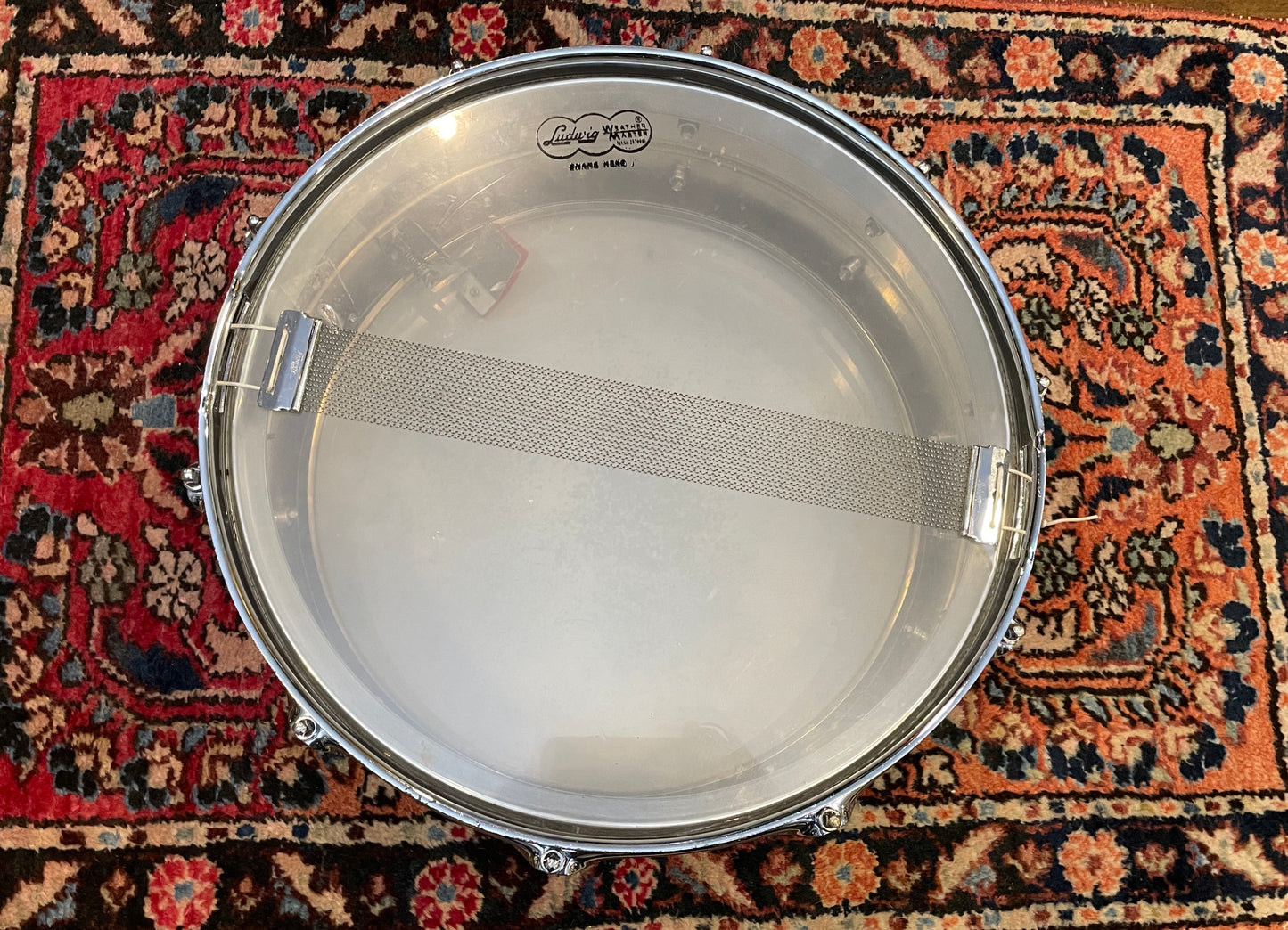 1963 Ludwig 5x14 Super 400 LM400 Supraphonic Chrome Over Brass Pre-Serial # Snare Drum