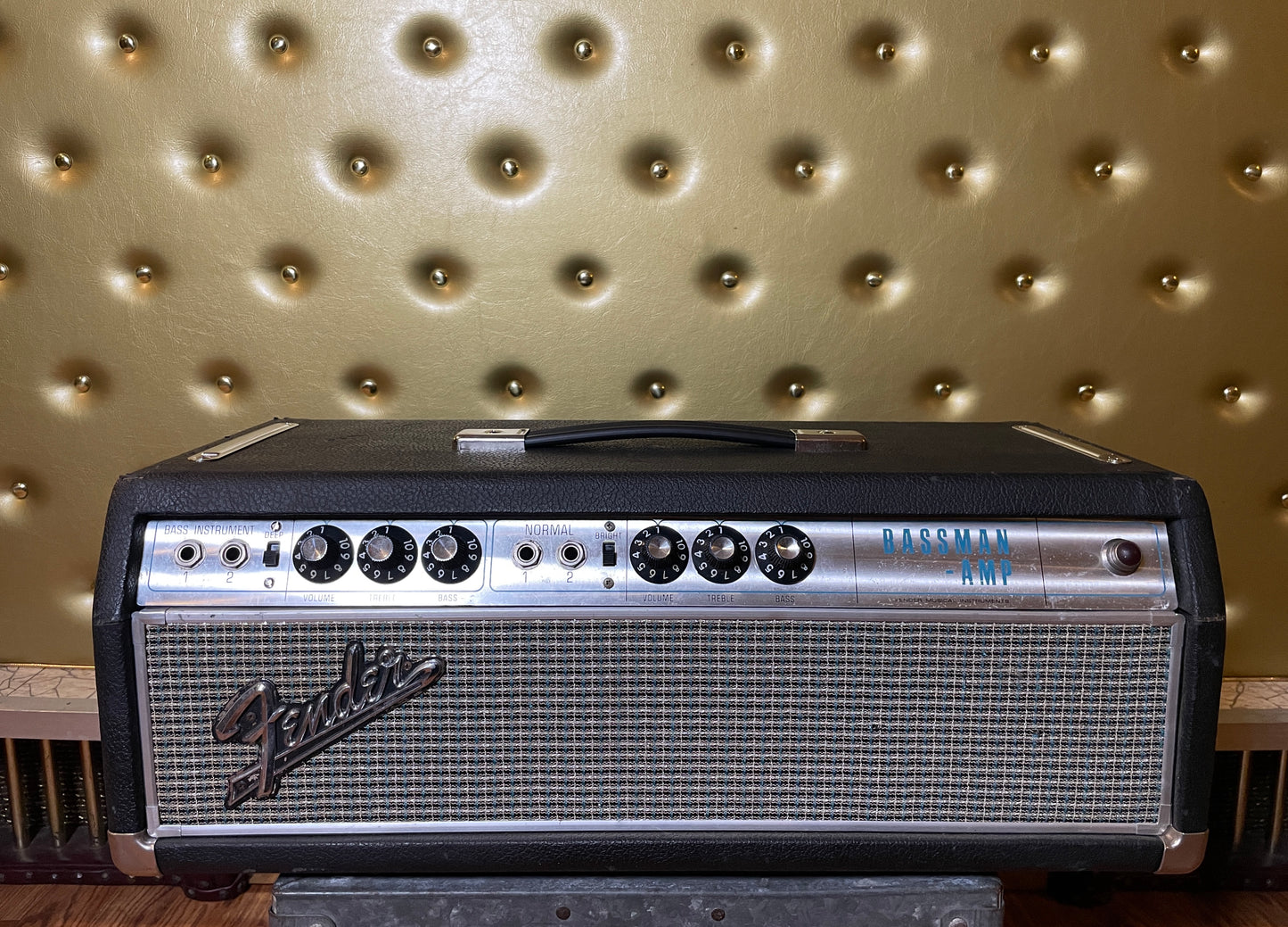 1968 Fender Silverface Bassman Amplifier Head AB165