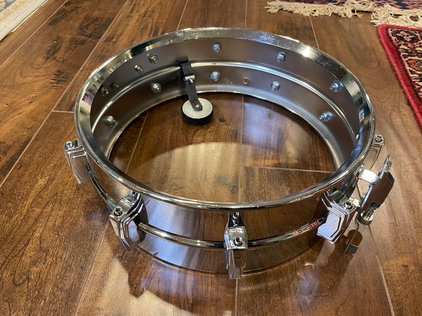 Mid-1980s Ludwig 5x14 LM400 Supraphonic Snare Drum Early Monroe
