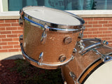 1960s Gretsch Progressive Jazz Drum Set Champagne Sparkle