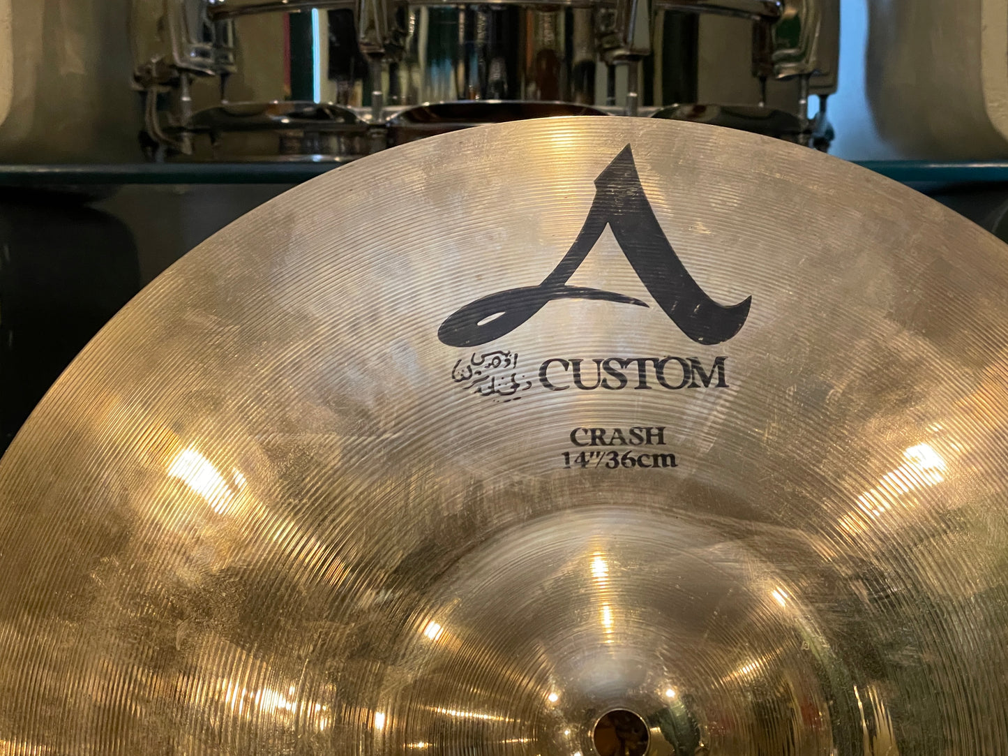 14" Zildjian A Custom Crash Cymbal 814g