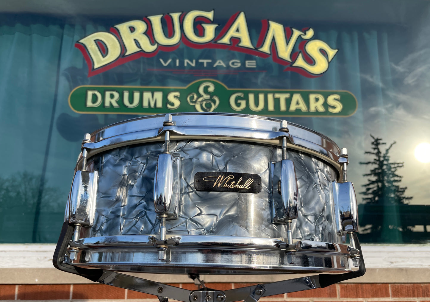 1960s Whitehall 5.5x14 Snare Drum Black Diamond Pearl