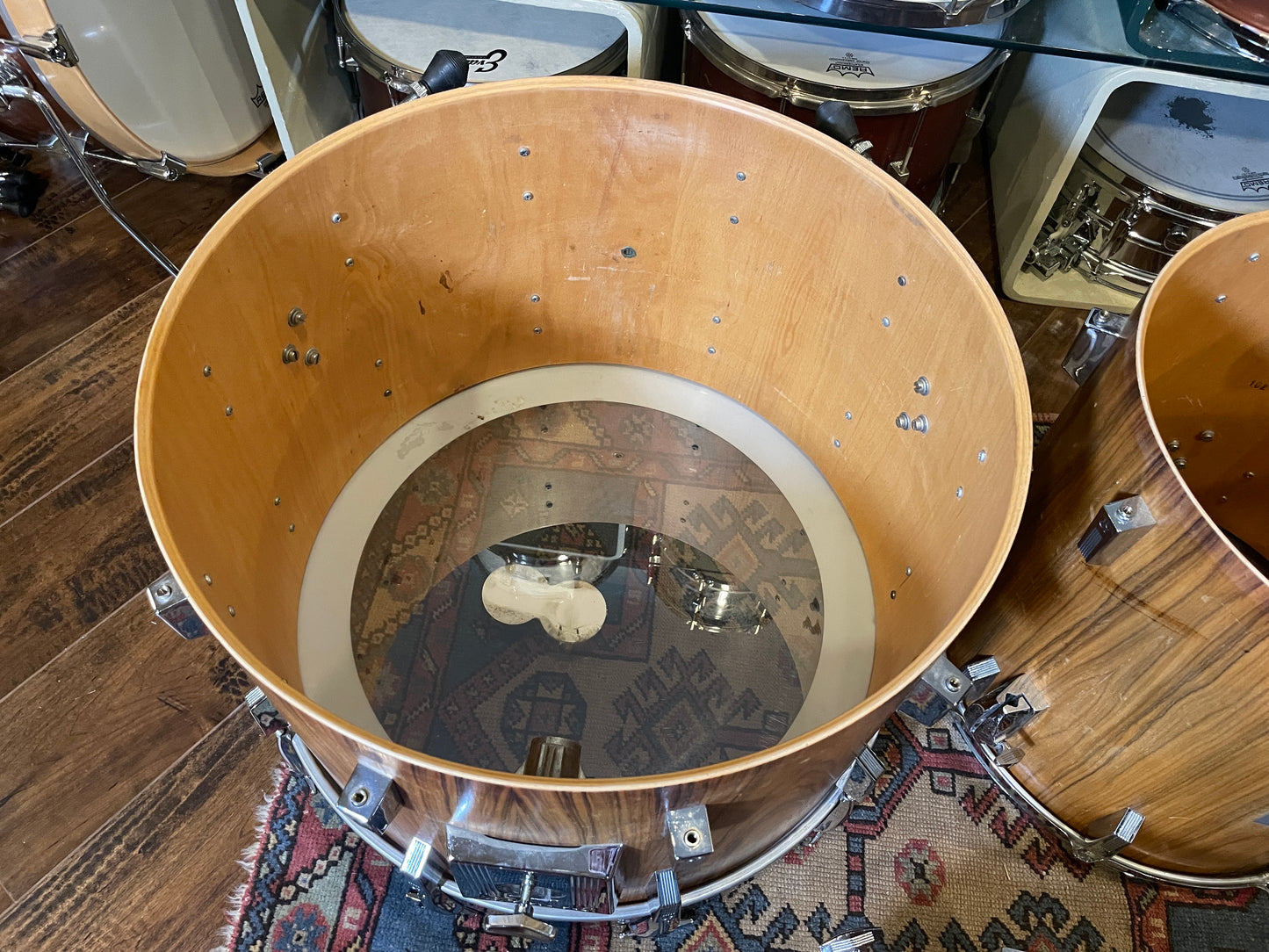 1980s Sonor Phonic Drum Set Rosewood 22/13/16