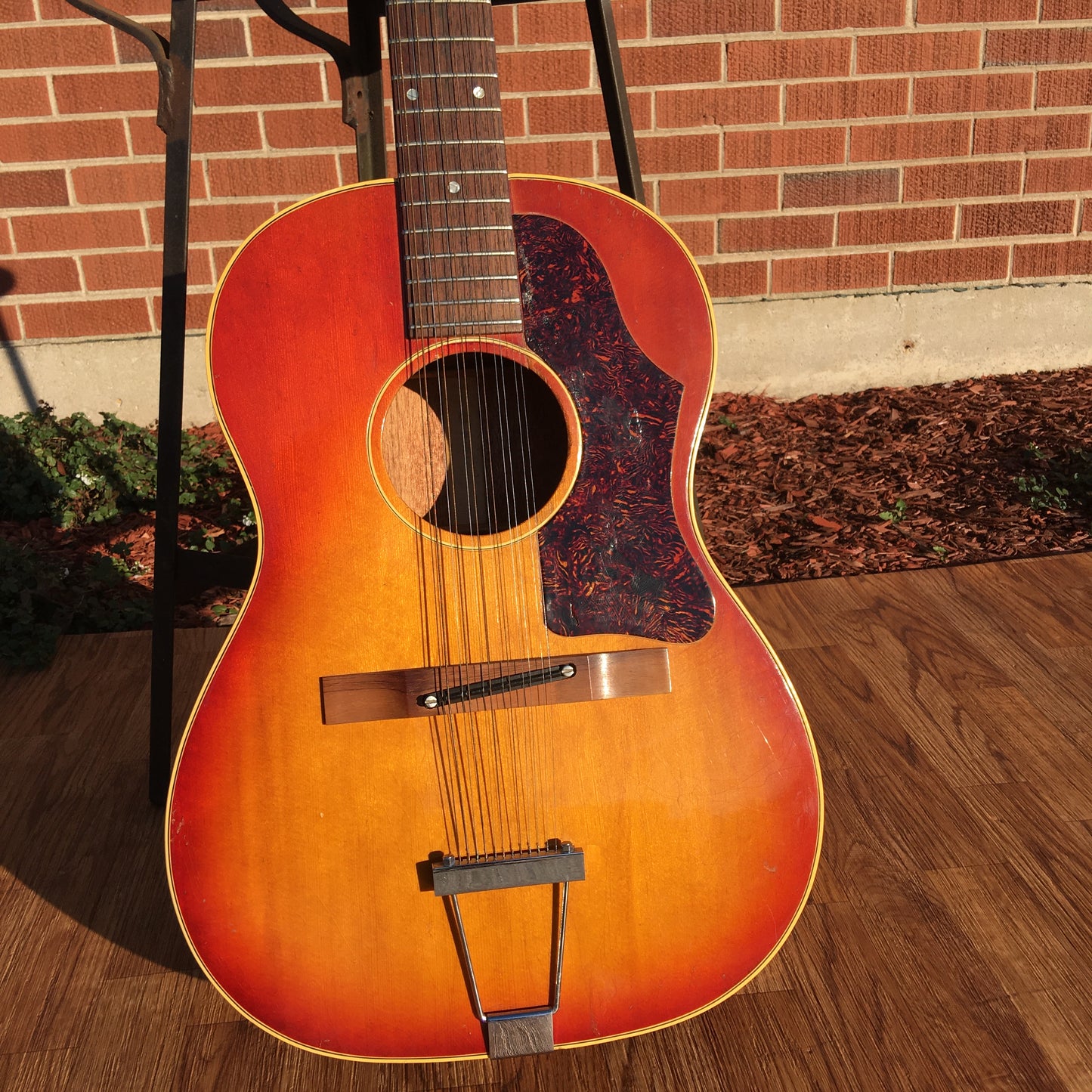 1966 Gibson B-25-12 Cherry Sunburst 12 String Acoustic Guitar
