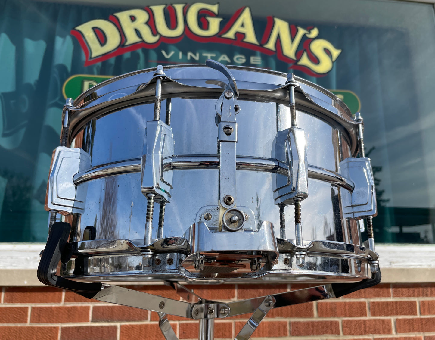 1969 Ludwig No. 411 Super Sensitive 6.5x14 Snare Drum Supraphonic