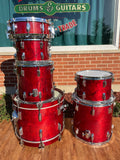 1983 Tama Superstar Drum Set Cherry Wine 14x20/8x12/9x13/14x14/16x16/5x14 Snare