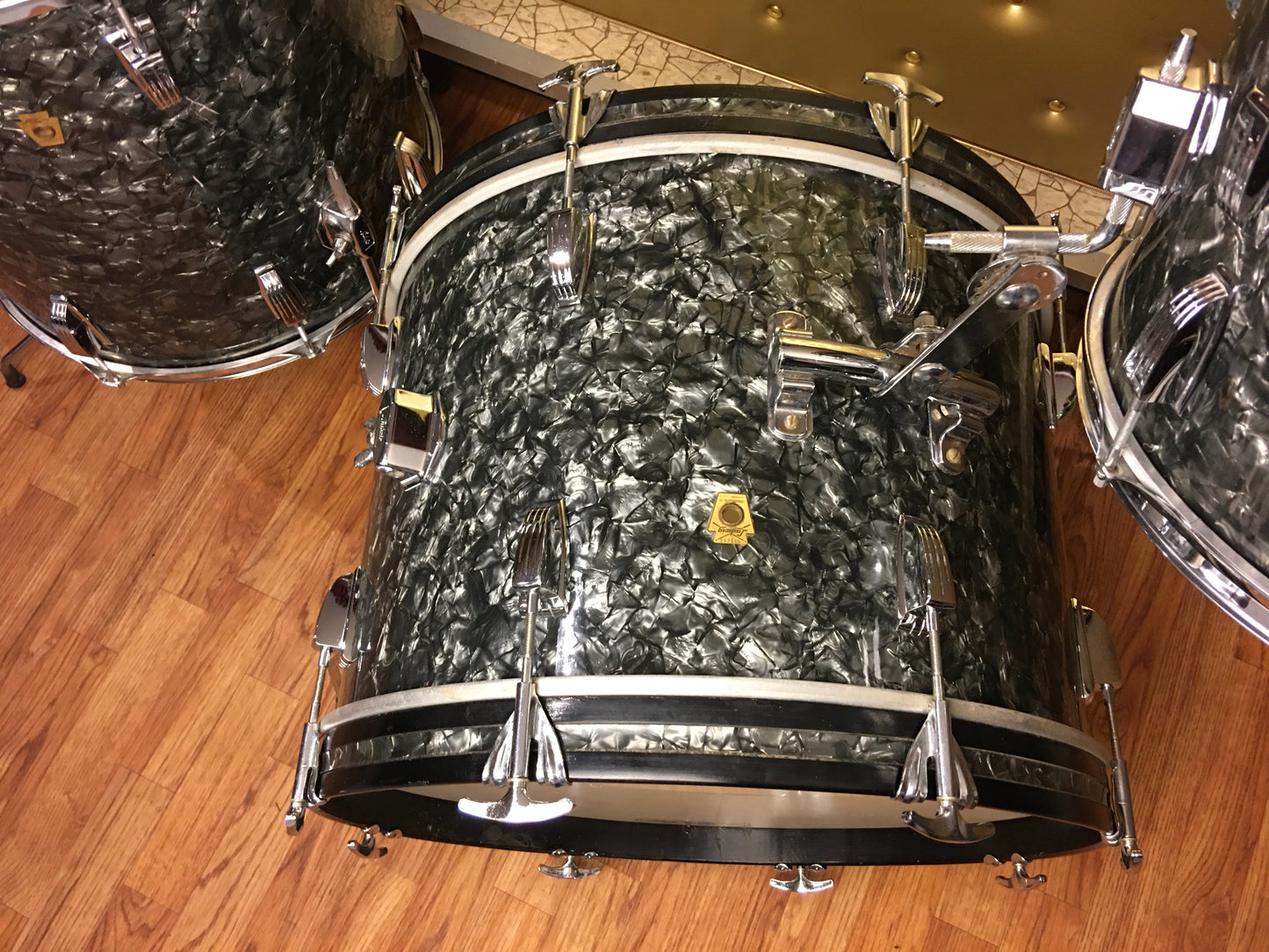 1966 Ludwig Classic Drum Set Black Diamond Pearl 20/13/16