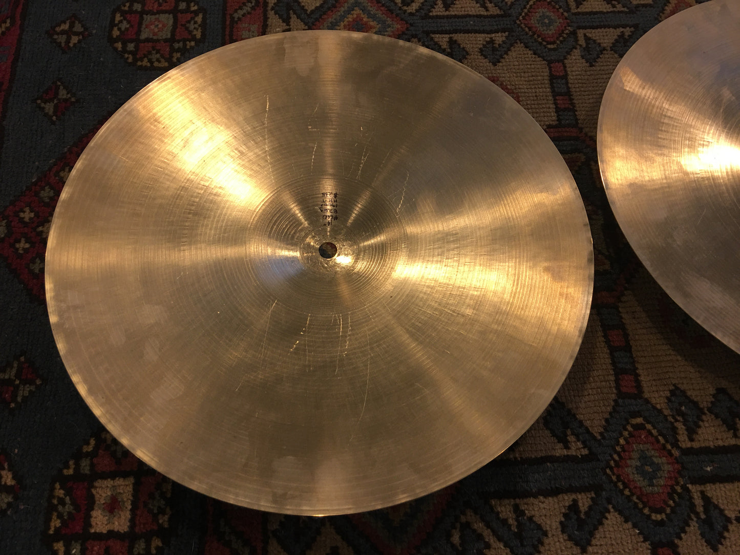 14" Zildjian A 1960s Hi-Hat Cymbal Pair 826g/866g #660