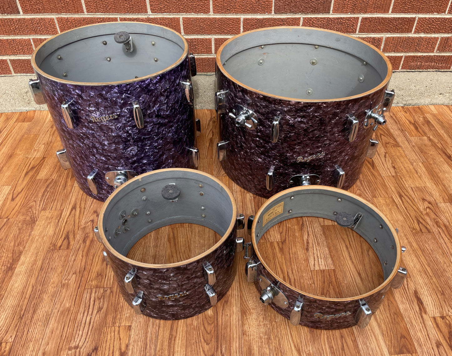 1959 Rogers Holiday Drum Set Purple Diamond Pearl 20/12/16/5x14