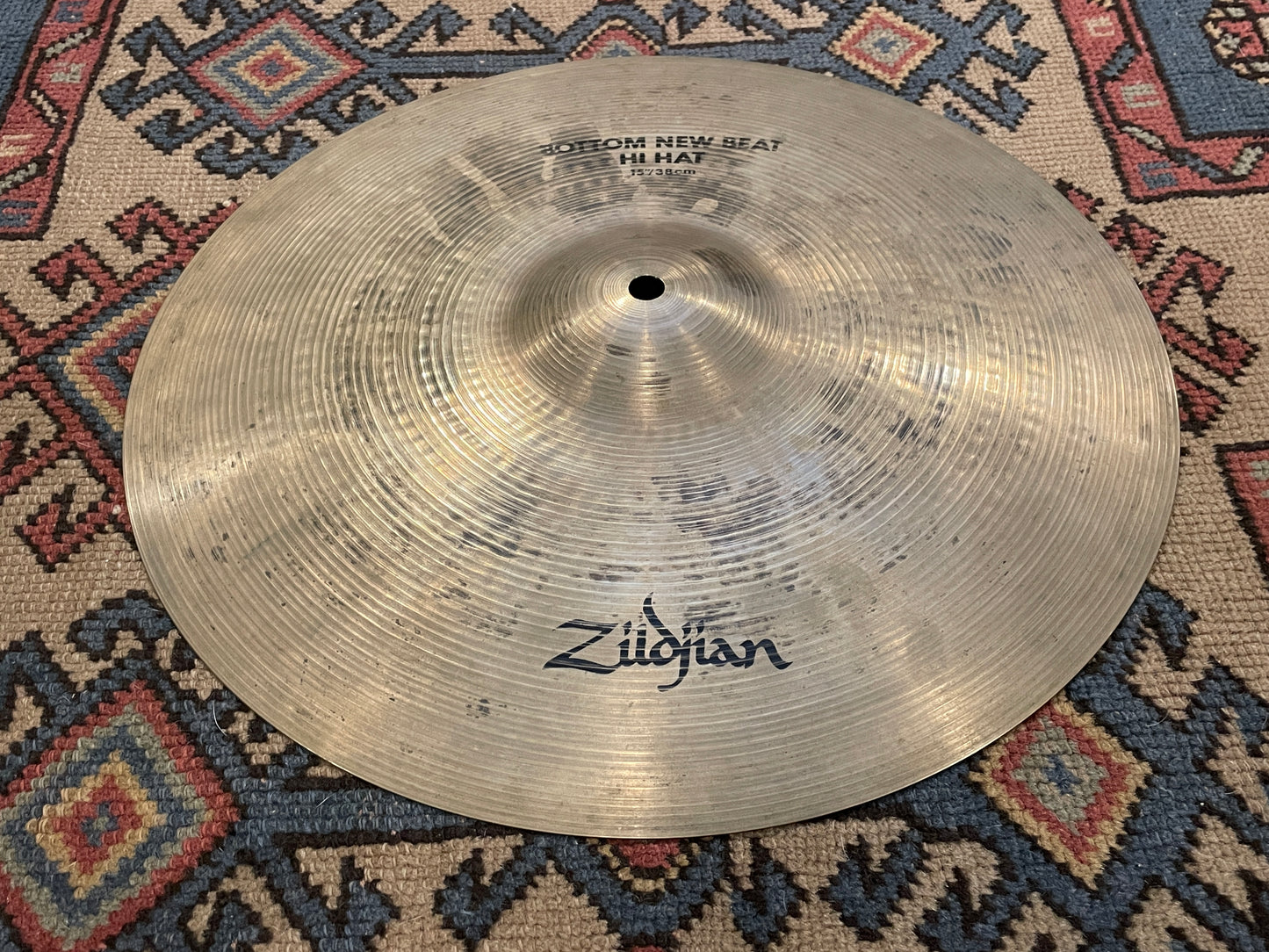 15" Zildjian A 1980s New Beat Hi-Hat Single Bottom Cymbal 1686g