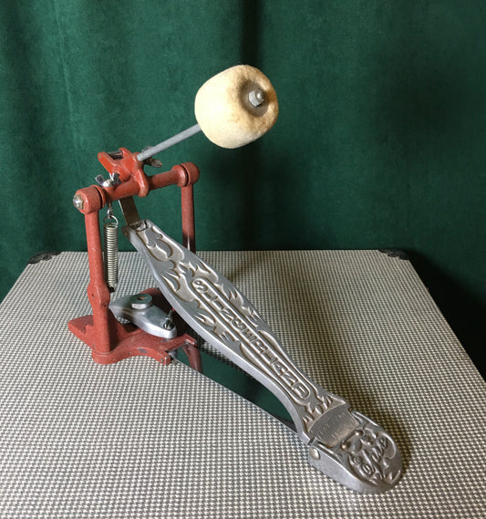 Vintage Slingerland Epic Bass Drum Pedal w/ Red Frame