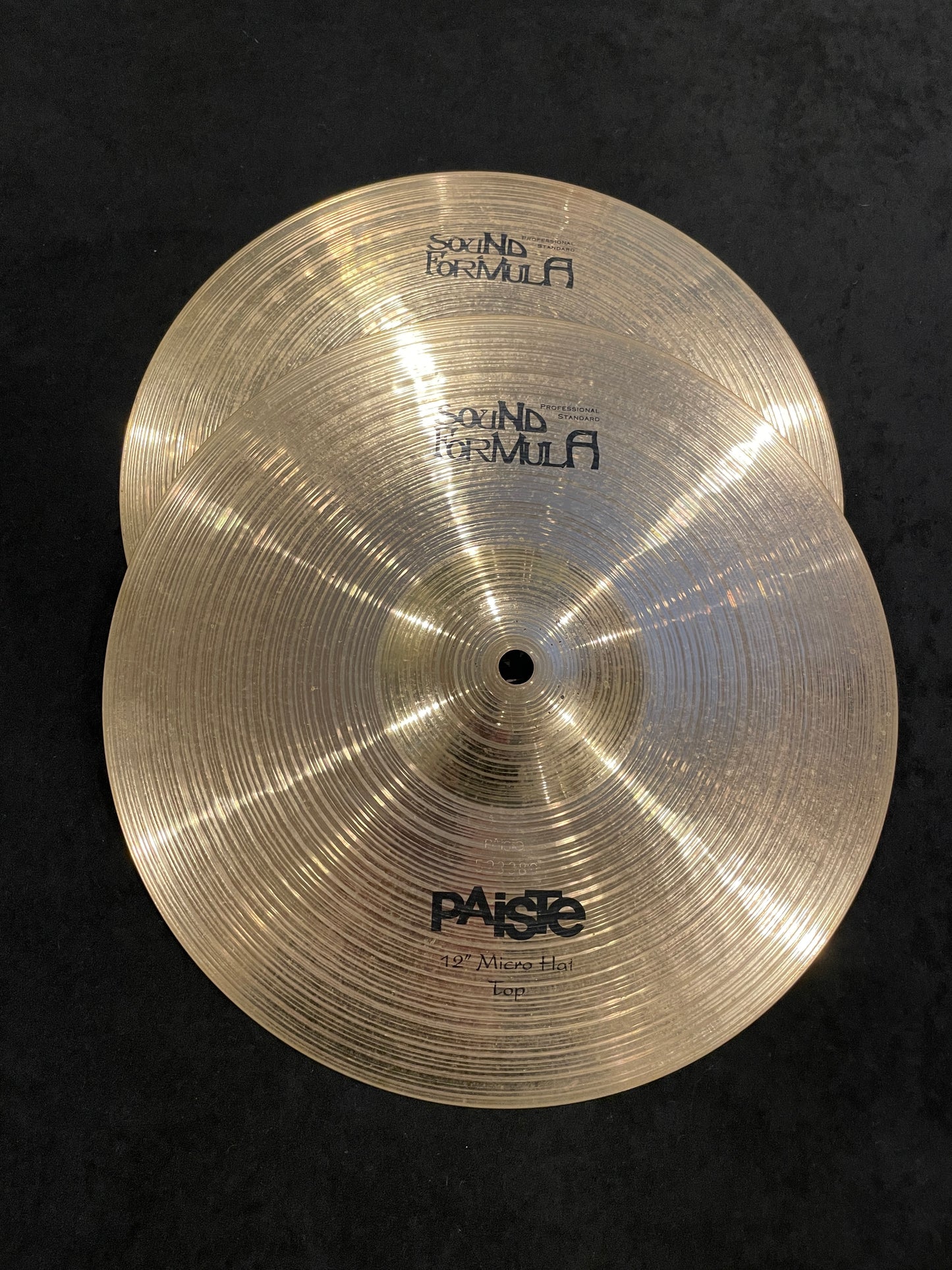 12" Paiste Sound Formula Micro Hats Hi-Hat Cymbal Pair 674g/910g - Rare!!!