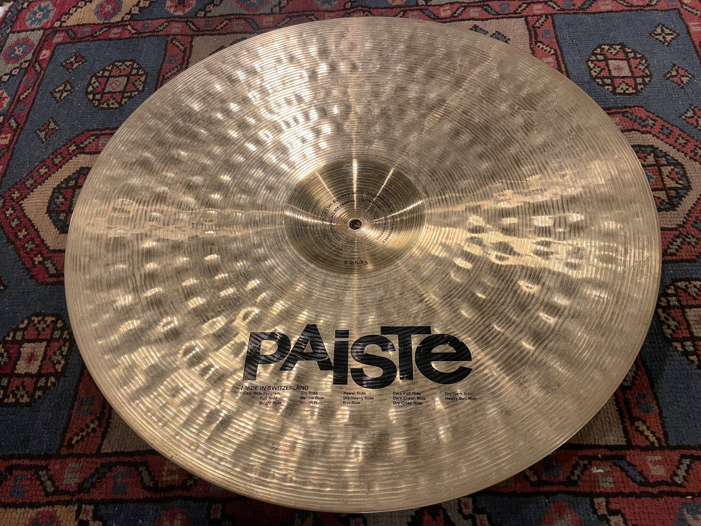 22" Paiste Signature Full Ride Cymbal 3252g