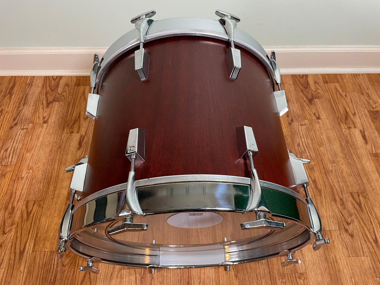 Vintage Sonor Phonic 18x14 Bass Drum Red Mahogany