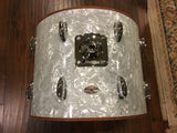 1970s Slingerland 14X18 Bop Bass Drum White Marine Pearl 5 Ply