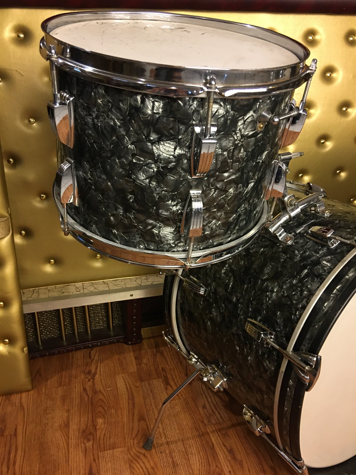 1966 Ludwig Classic Drum Set Black Diamond Pearl 20/13/16