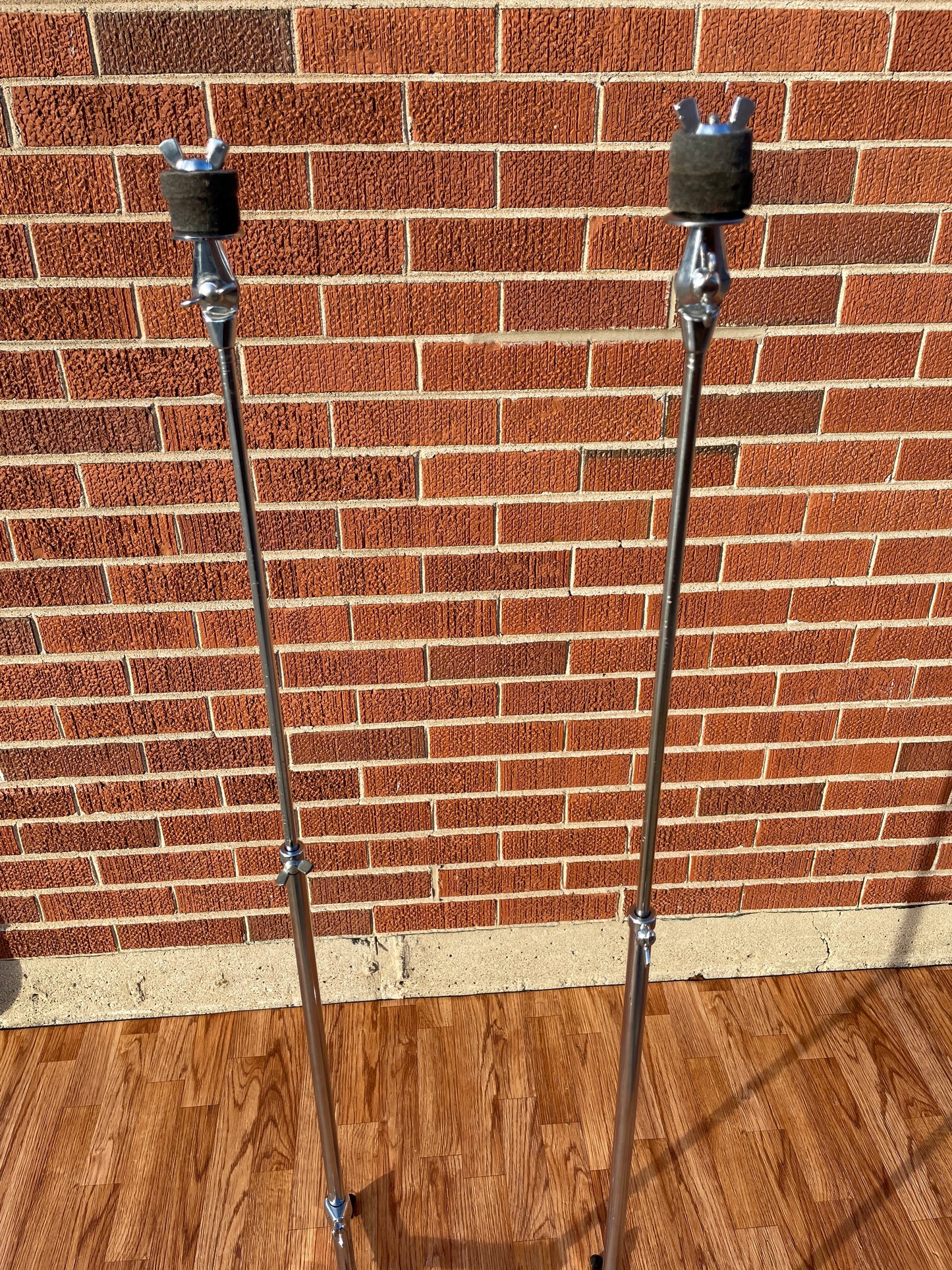 1960s Ludwig 1400 Flat Base Straight Cymbal Stand Pair (2 Pcs.)