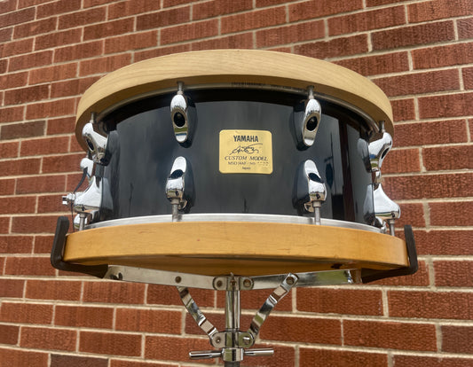 Yamaha 6x14 Anton Fig Snare Drum Black w/ Wood Hoops