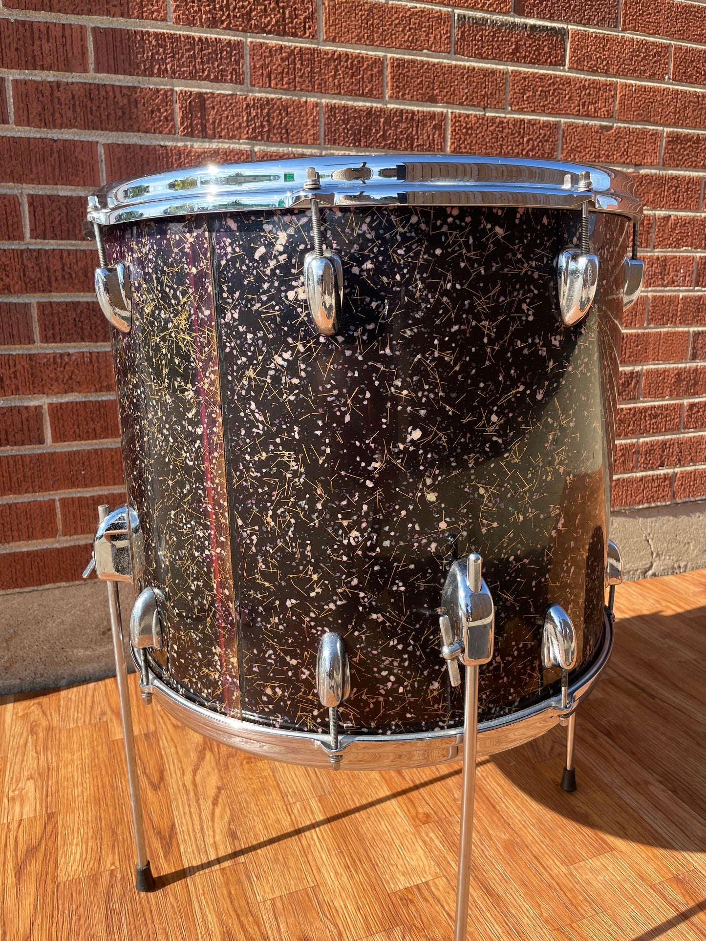 1958 Slingerland 16x18 Floor Tom Drum Capri Pearl