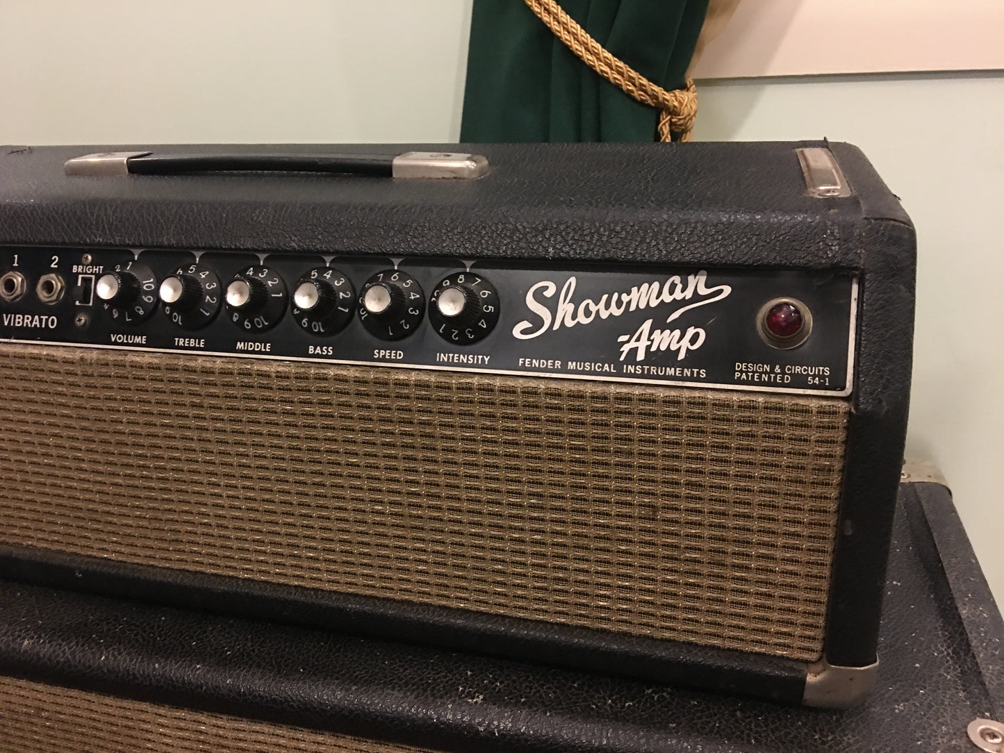 1966 Fender Blackface Showman Amp Head