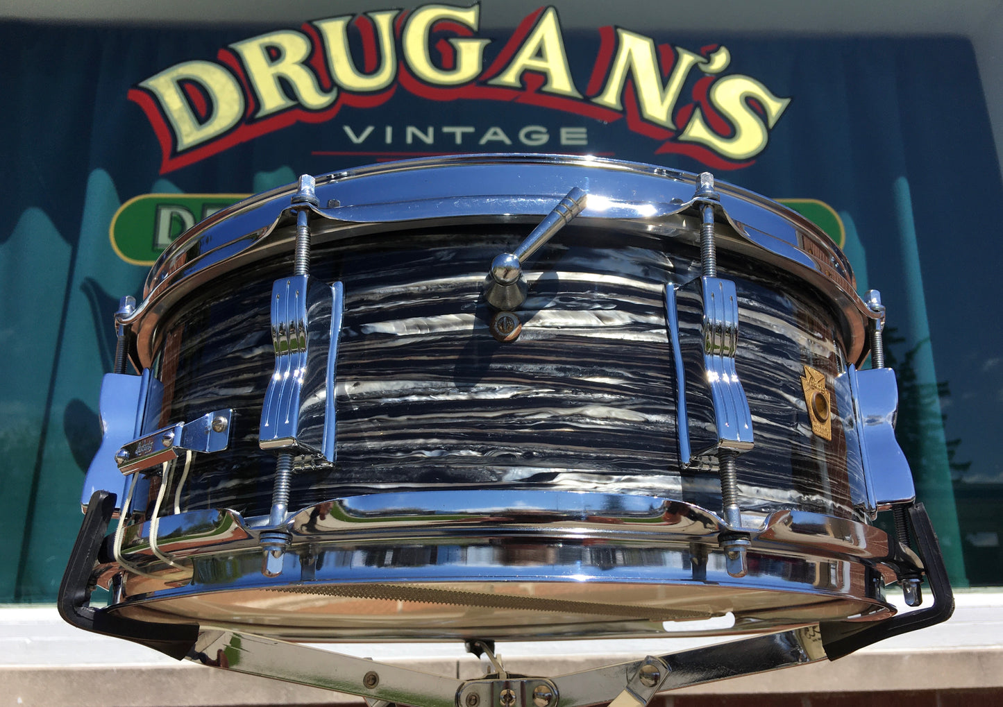 1966 Ludwig 5x14 Jazz Festival Snare Drum - Oyster Black Pearl