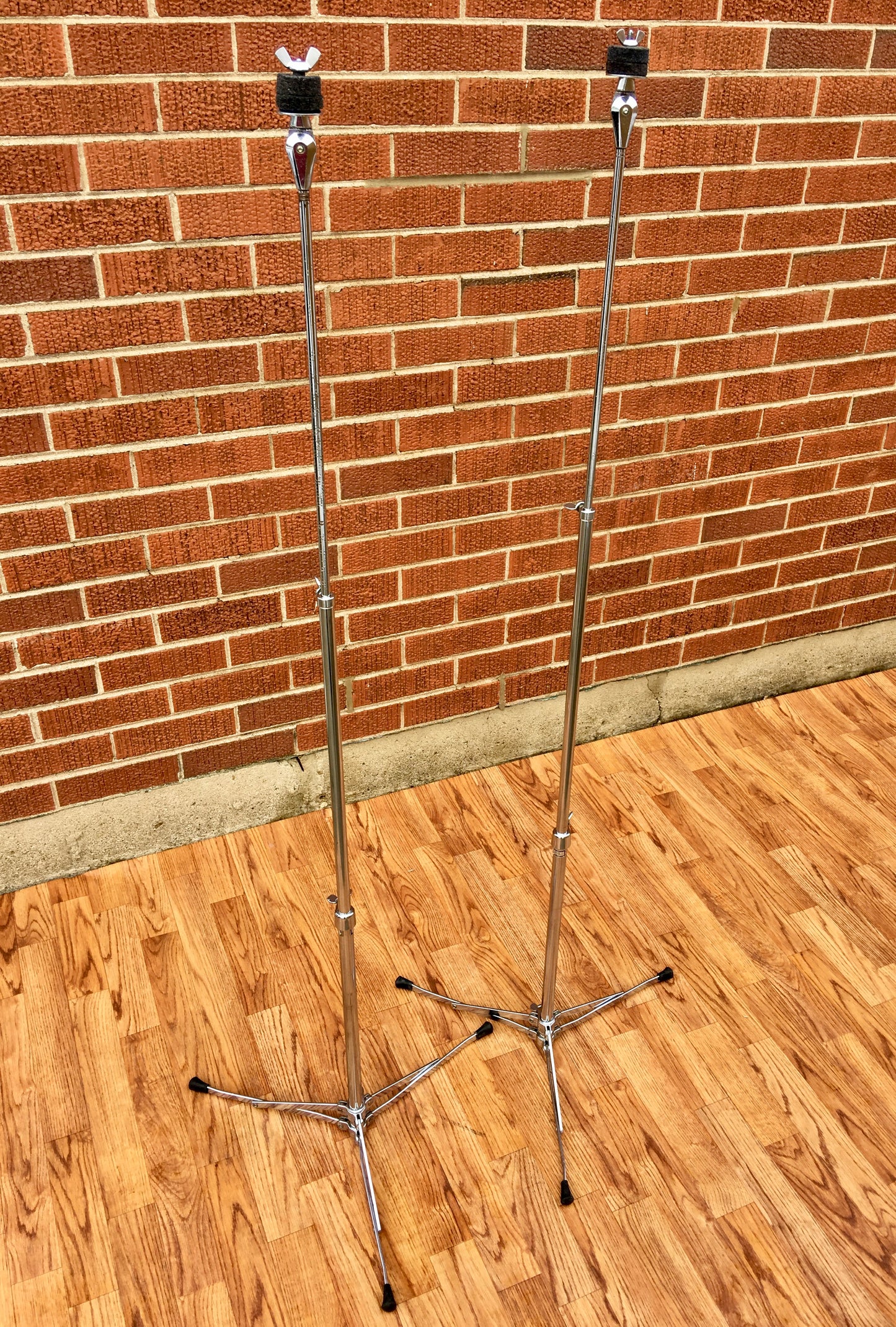 1960s Ludwig 1400 Flat Base Straight Cymbal Stand Pair (2 pcs.)