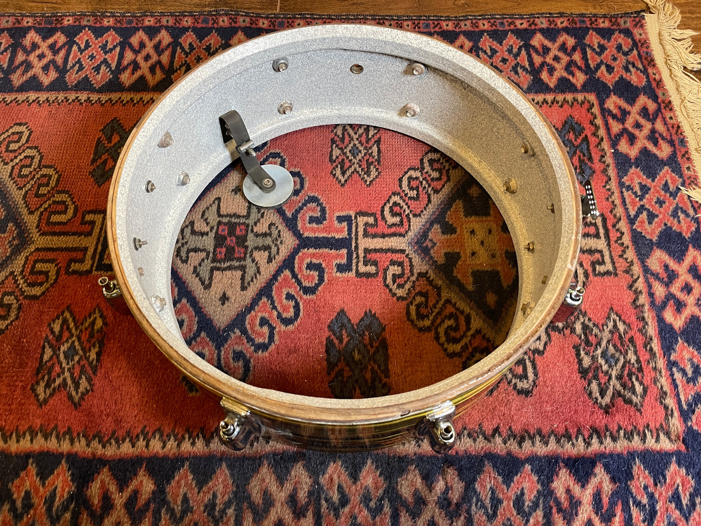 1971 Ludwig Standard 5x14 Snare Drum Lemon Strata