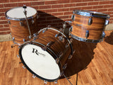 Early 1970s Rogers Celebrity Swivomatic Drum Set Koa 22/13/16