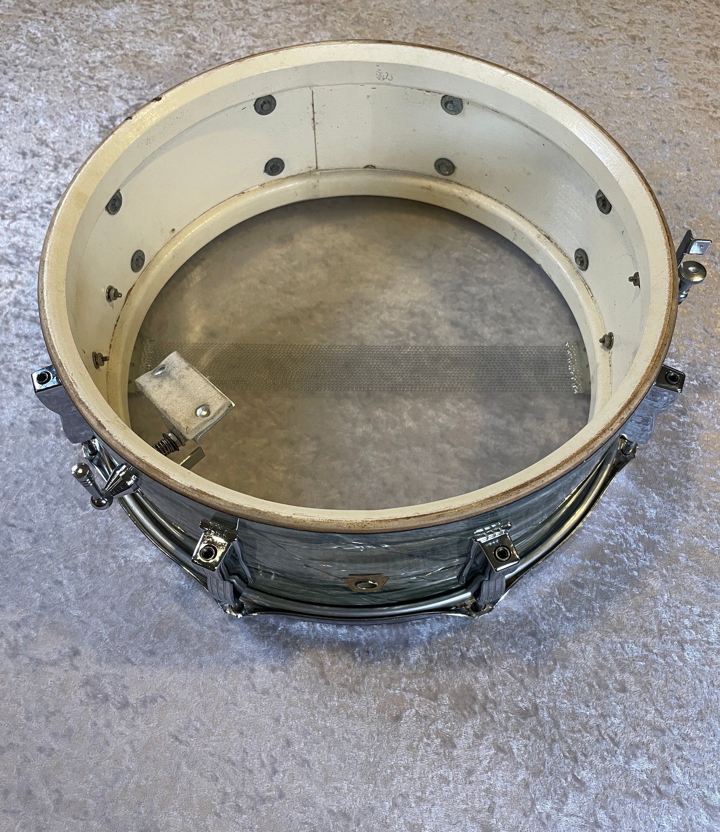 1967 Ludwig 5x14 Jazz Festival Snare Drum Sky Blue Pearl
