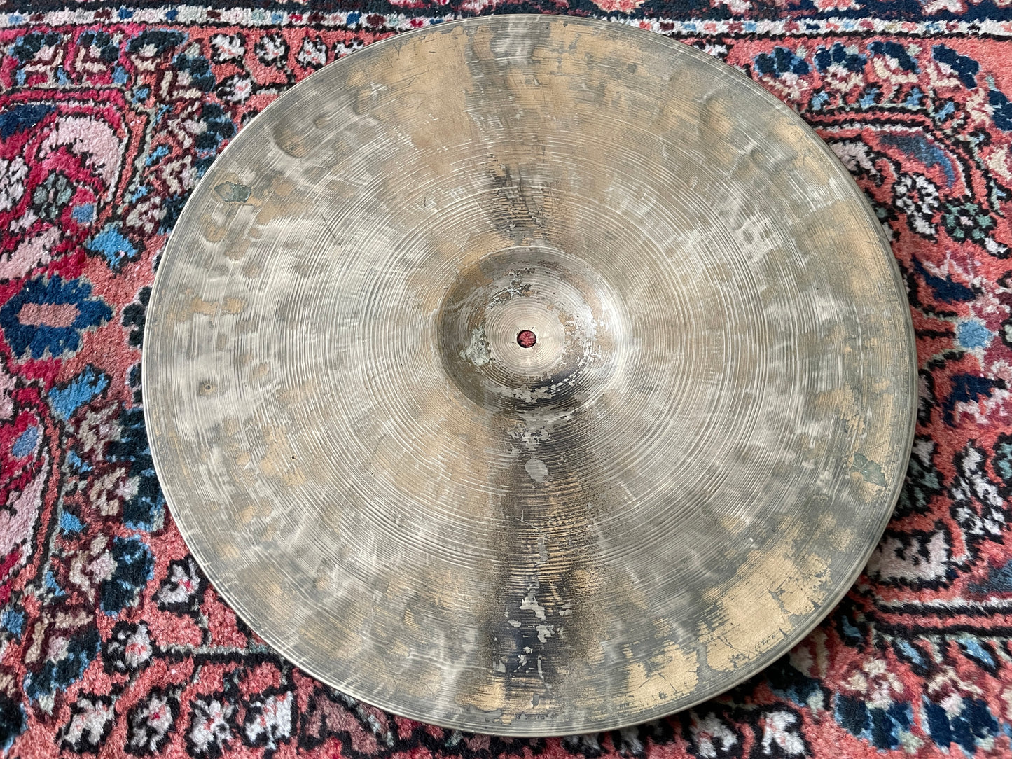 Vintage 15" K. Zildjian Istanbul Old Stamp Type IIb Hi-Hat / Small Ride Single Cymbal 1328g #762