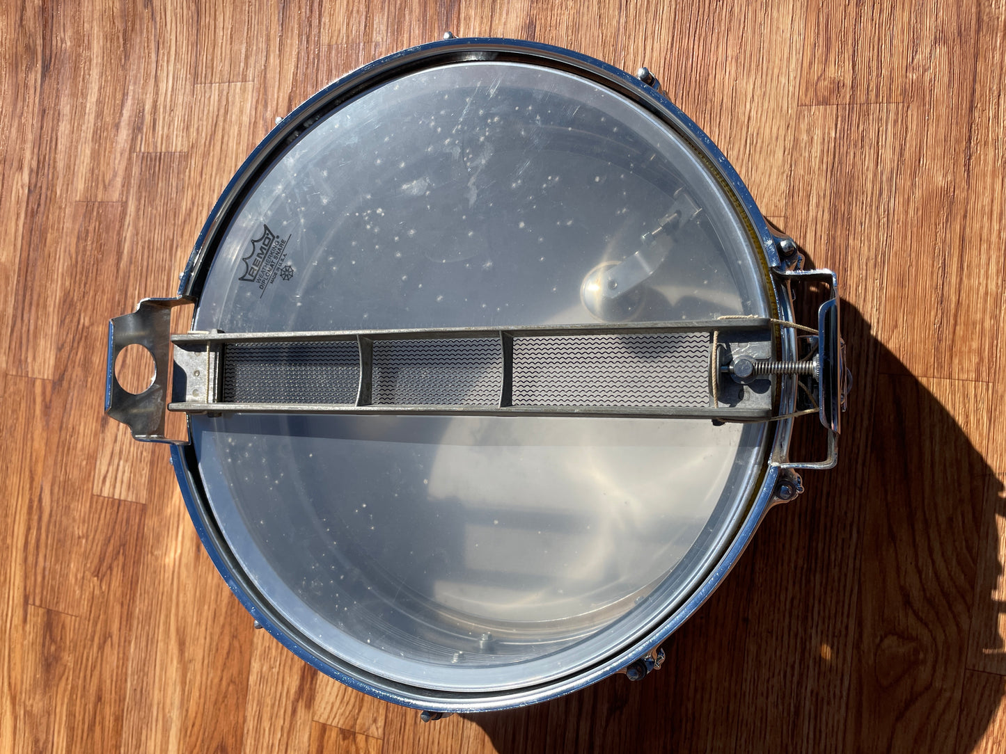 Vintage Rogers 5x14 Dynasonic Snare Drum Chrome Over Brass COB Dyna-Sonic