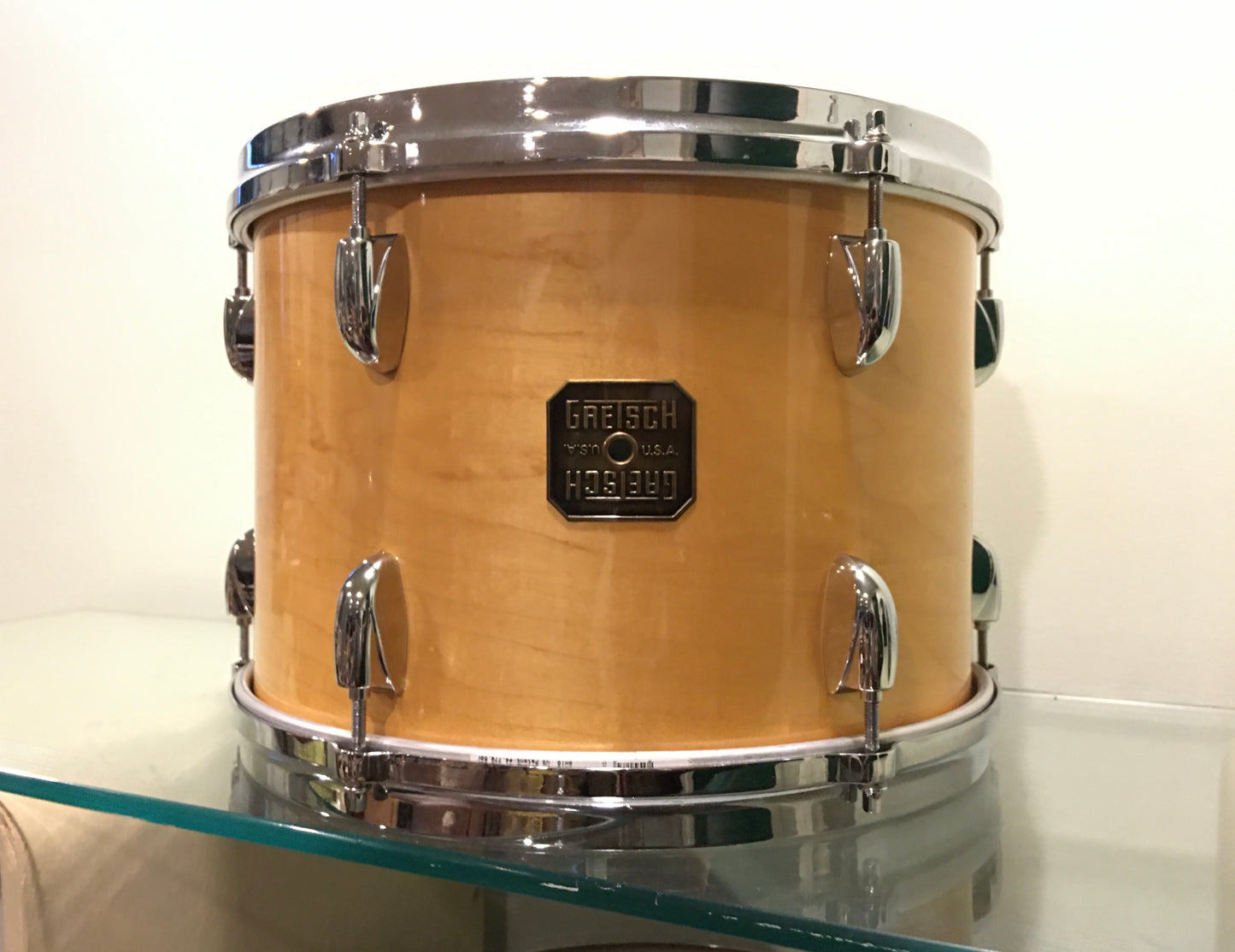 1980s Gretsch 9x13 Virgin Tom Drum Natural Maple