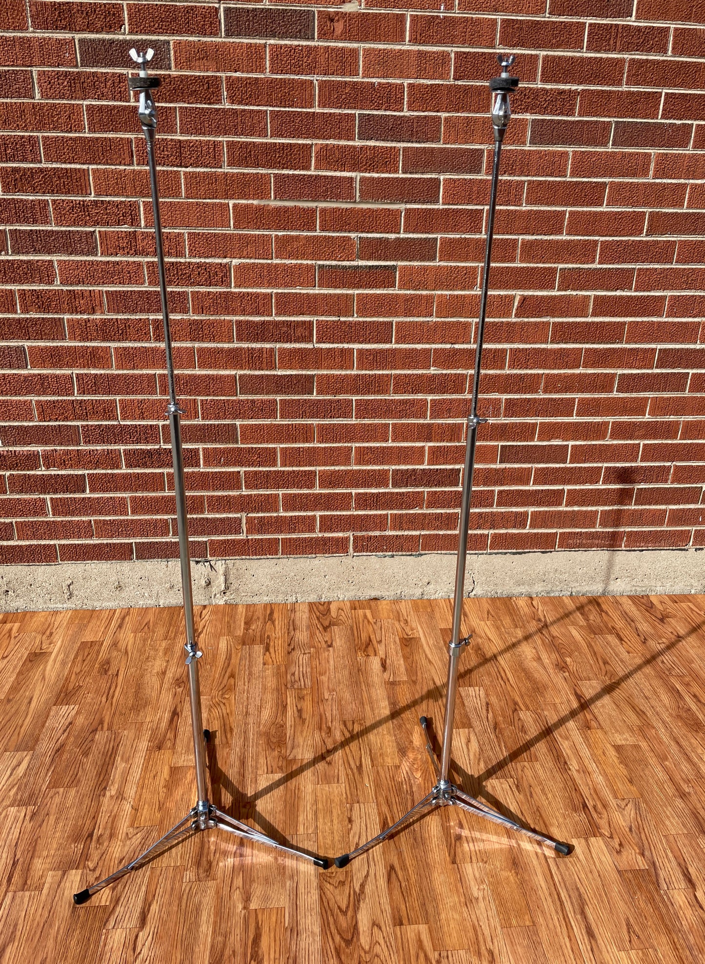 1960s Ludwig 1400 Flat Base Straight Cymbal Stand Pair (2 Pcs.)