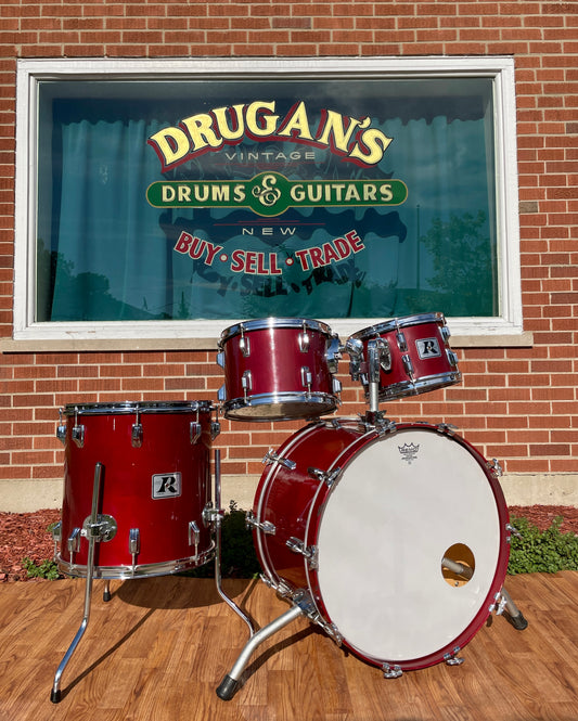 1970s Rogers "Big R" Londoner Five Drum Set California Wine 22/12/13/16