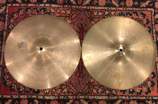 1960s Zildjian A New Beat Hi Hat Cymbals 872/1414g #592