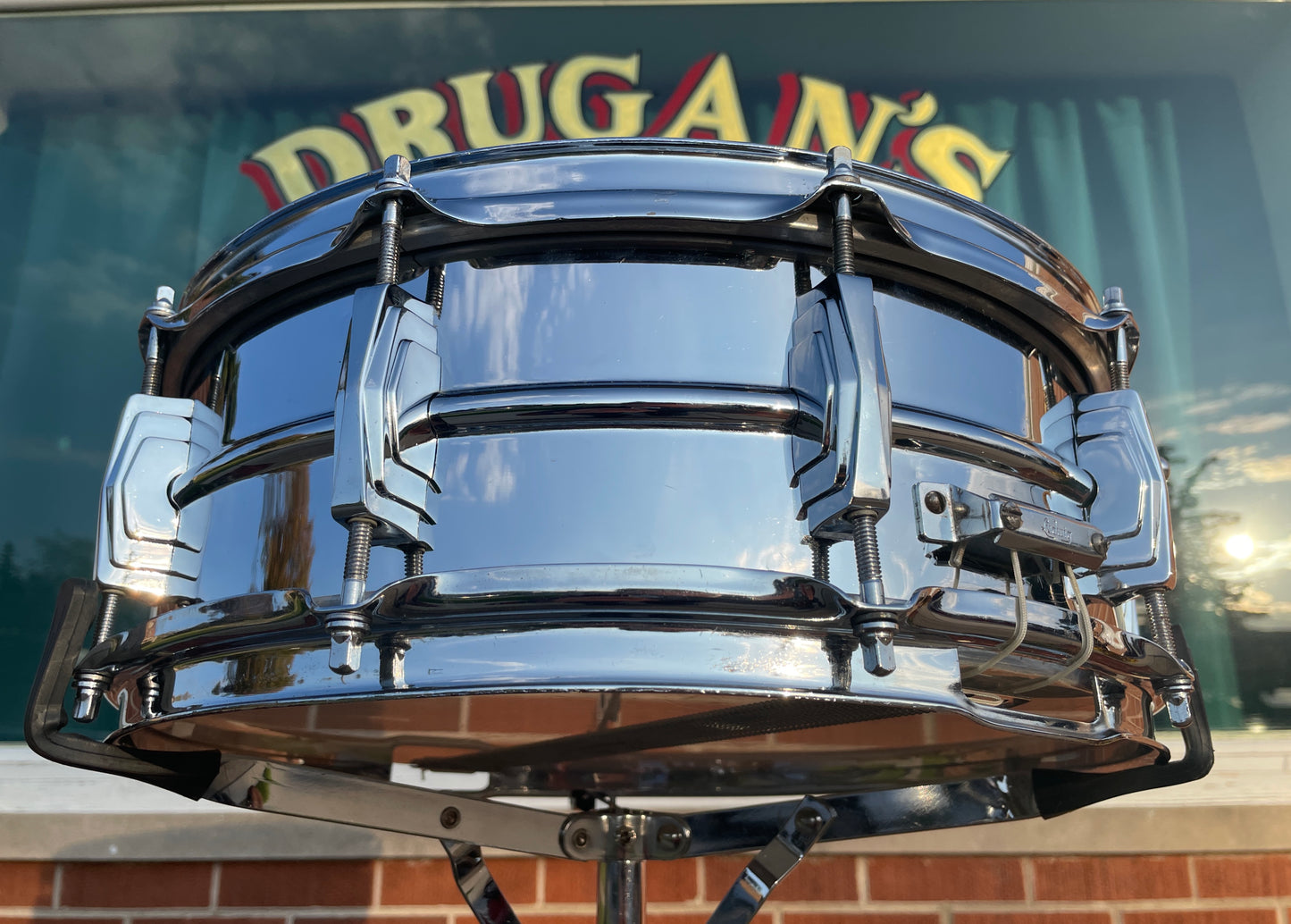 1963 Ludwig 5x14 Super 400 LM400 Supraphonic Chrome Over Brass Pre-Serial # Snare Drum