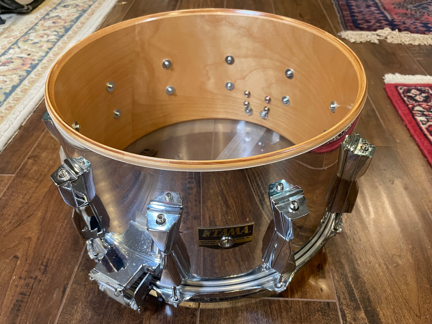 Vintage Tama 8x14 Granstar Snare Drum Chrome Over Birch Wood MIJ