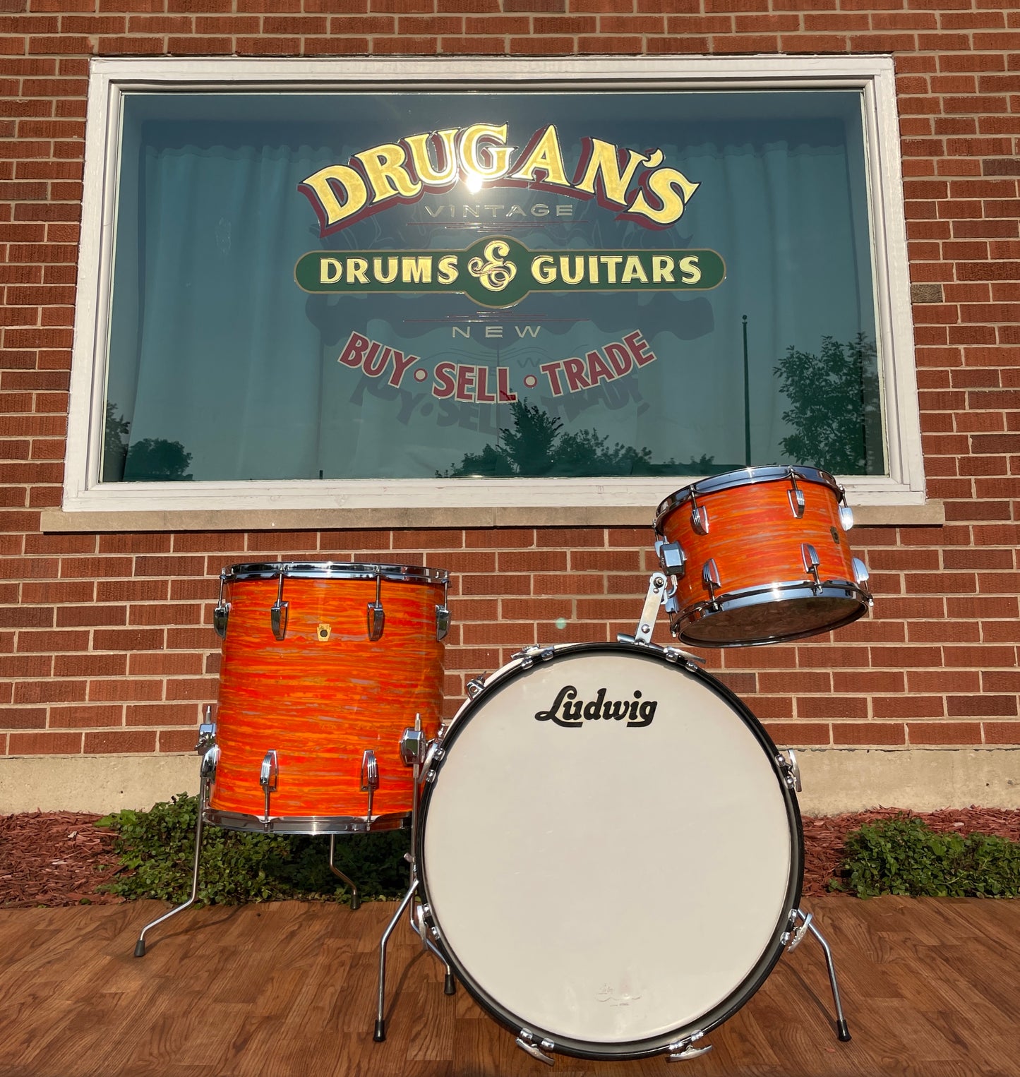 1967 Ludwig Mod Orange Drum Set 20/12/16
