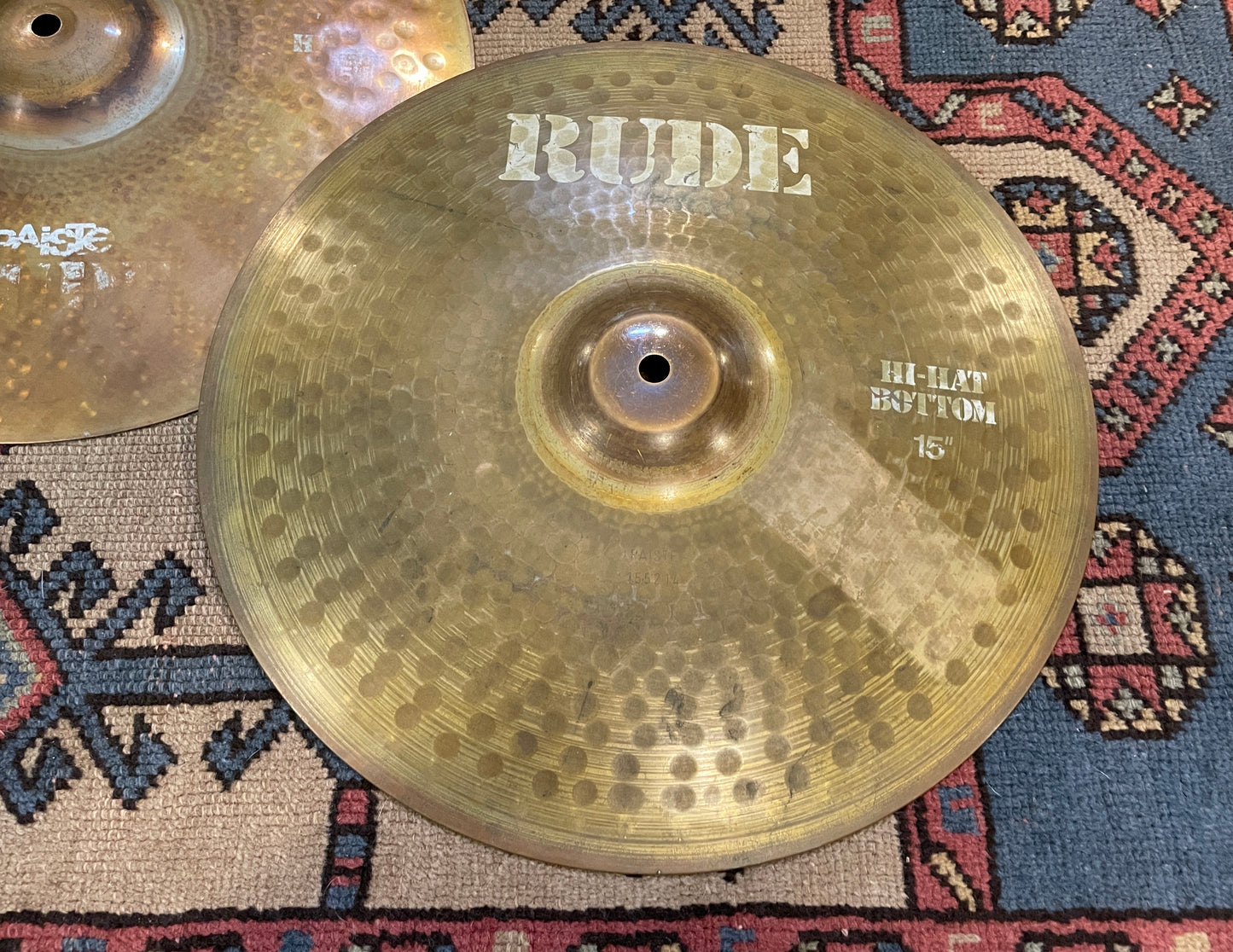 15" Paiste Rude Hi-Hat Cymbal Pair 1060g/1354g