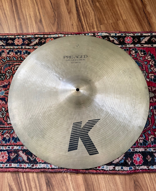 22" Zildjian K Pre-Aged Dry Light Ride Cymbal IAK PADLR 2378g #773