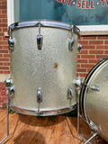1964 Ludwig Super Beat Drum Set Silver Sparkle 20/13/16 COB