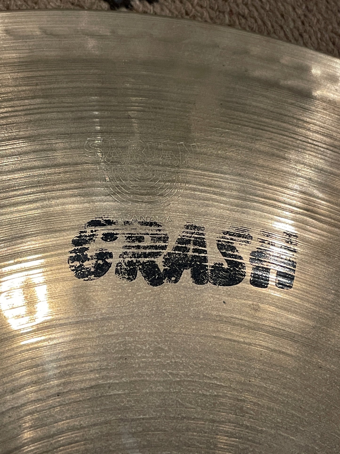 16" Sabian HH Sound Control Hand Hammered Crash Cymbal Red Label 966g *Video Demo*