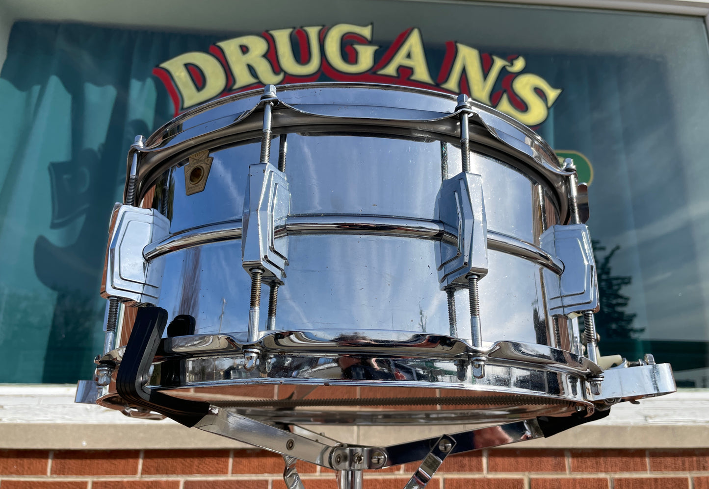1969 Ludwig No. 411 Super Sensitive 6.5x14 Snare Drum Supraphonic