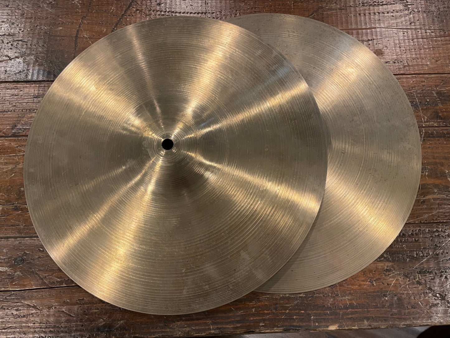 14" Zildjian A 1960s Hi-Hat Cymbal Pair 718g/926g #775
