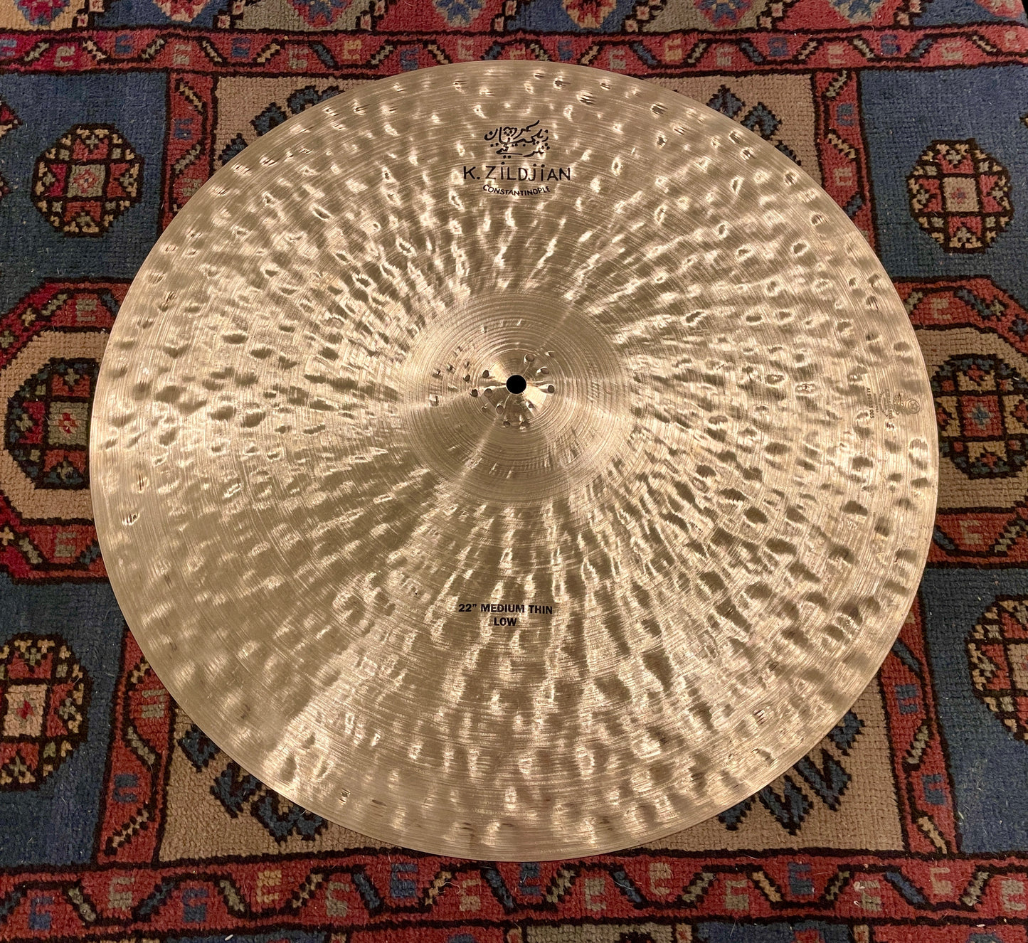 22" K Zildjian Constantinople K1119 Medium Thin Low Ride Cymbal 2464g #757