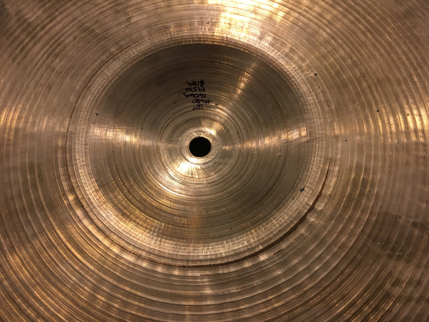 18" Zildjian A 1950s Small Stamp Crash / Ride Cymbal 1606g #680 *Sound File*