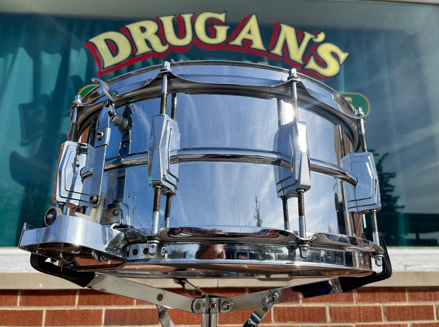 1969 Ludwig No. 411 Super Sensitive 6.5x14 Snare Drum Supraphonic